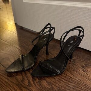 Zara strappy black heels
